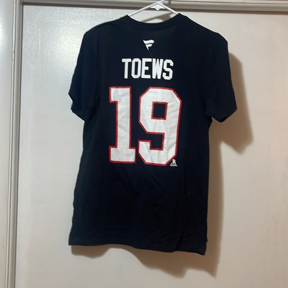 Fanatics Black Chicago Blackhawks Short Sleeve Tee size small #19 Toews - Picture 5 of 5